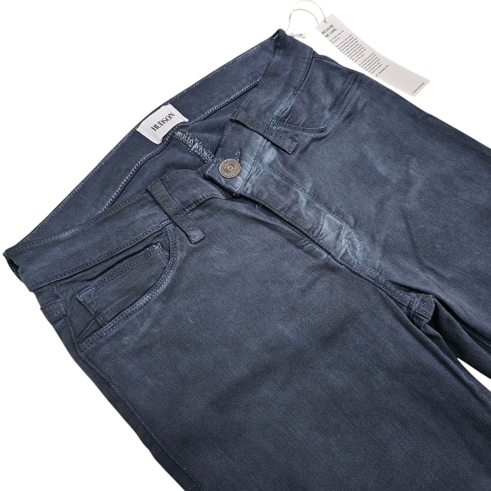 Hudson Black Mid-Rise Skinny Jeans Women's Size 27